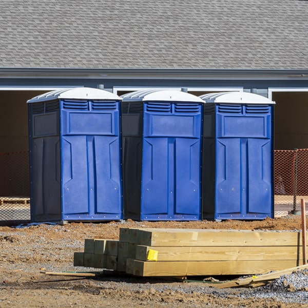 how can i report damages or issues with the portable restrooms during my rental period in Edison